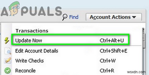 Khắc phục lỗi Quicken OL-221-A: Unable to complete your request