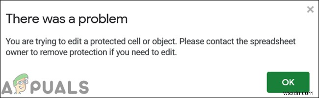 Cách bảo vệ/khóa ô không cho chỉnh sửa trong Google Sheets