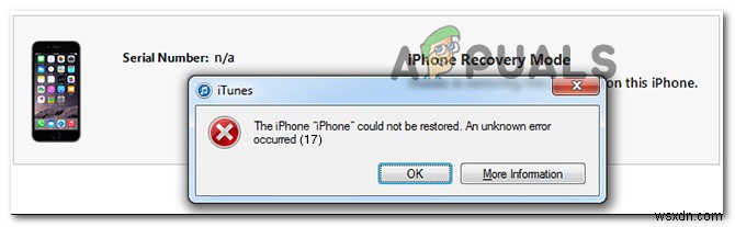 Khắc phục lỗi iTunes Error Code 17 trên Windows