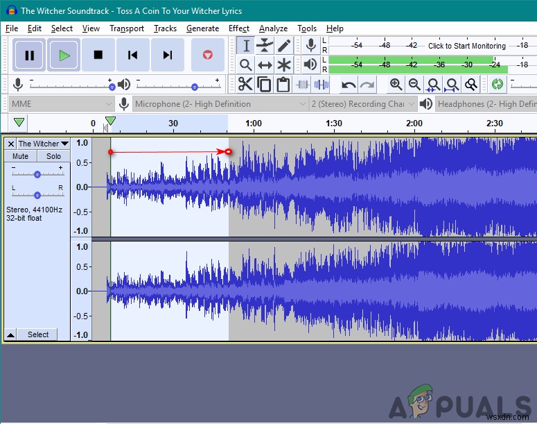Cách xóa giọng hát trong Audacity