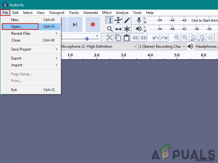 Cách xóa giọng hát trong Audacity