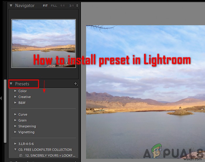 Cách cài đặt Preset trong Lightroom