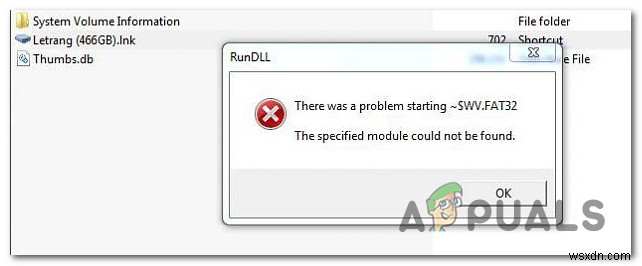 Sửa lỗi RunDLL There was a problem starting khi mở HDD
