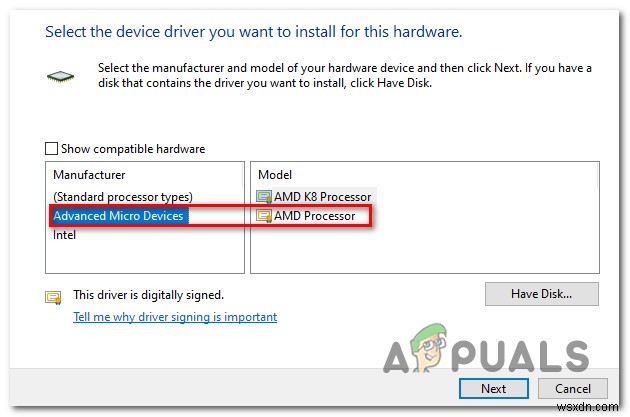 Cách khắc phục lỗi Driver Error (Code 32) cho bộ vi xử lý Ryzen trên Windows 10