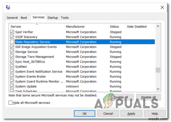 Khắc phục CPU cao do State Repository Service trên Windows 10