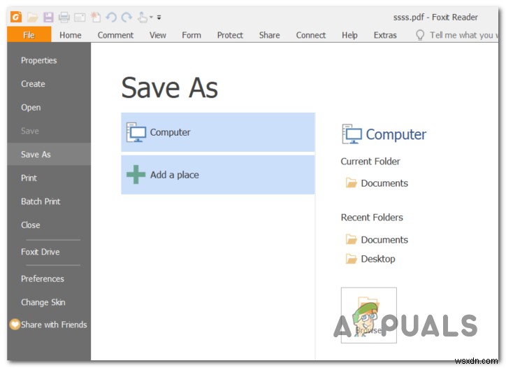 Khắc phục lỗi Adobe Reader 110  The Document Could Not Be Saved 