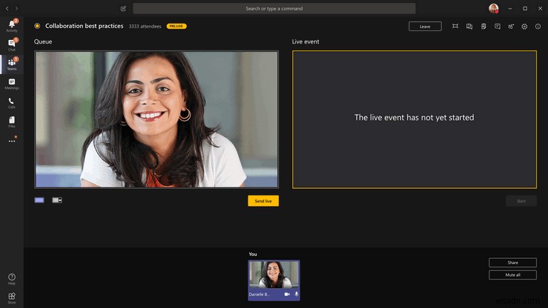 Khắc phục lỗi Live Events bị thiếu hoặc không hoạt động trong Microsoft Teams