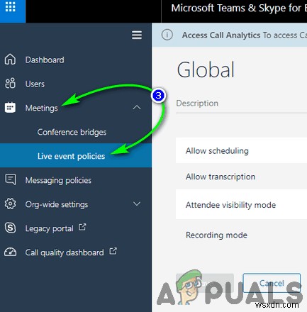Khắc phục lỗi Live Events bị thiếu hoặc không hoạt động trong Microsoft Teams