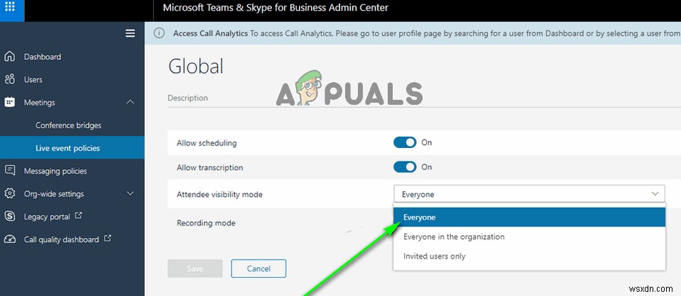 Khắc phục lỗi Live Events bị thiếu hoặc không hoạt động trong Microsoft Teams