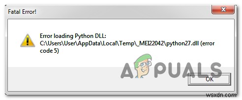 Khắc phục lỗi Google Drive  Error Loading Python DLL 