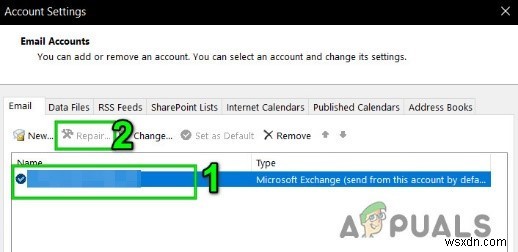 Khắc phục lỗi  Exchange administrator has made a change that requires you to quit and restart Outlook 