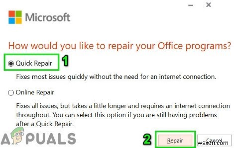 Khắc phục lỗi  Exchange administrator has made a change that requires you to quit and restart Outlook 