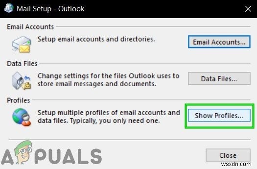 Khắc phục lỗi  Exchange administrator has made a change that requires you to quit and restart Outlook 