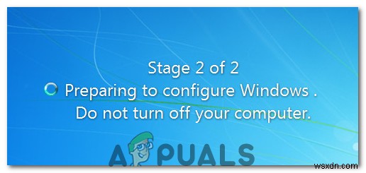 Khắc phục Windows 7 hoặc 10 bị treo ở Đang chuẩn bị cấu hình
