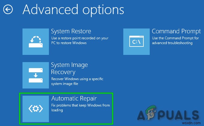 Khắc phục lỗi màn hình xanh khôi phục Windows 10 0x0000185
