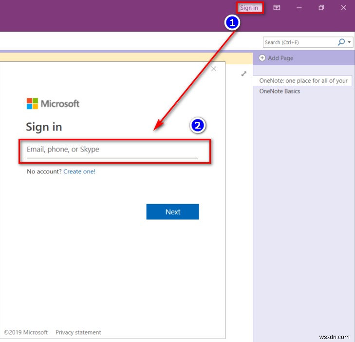 Sửa lỗi OneNote cần mật khẩu để đồng bộ sổ tay này