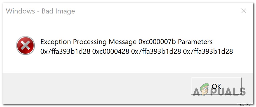 Khắc phục lỗi  Exception Processing Message 0xc000007b Parameters  khi khởi động Windows