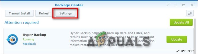 Cách cập nhật thủ công và tự động các gói Synology NAS