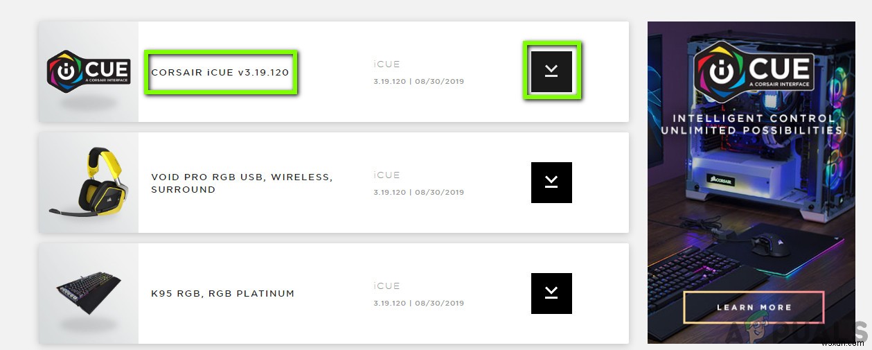 Cách khắc phục lỗi No Device Detected trong Corsair Utility Engine