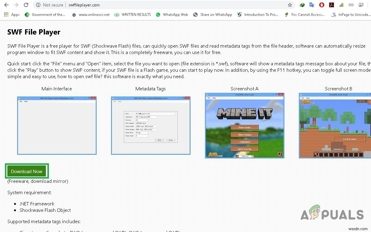Cách Chạy File Adobe Flash SWF Ngoài Trình Duyệt Web