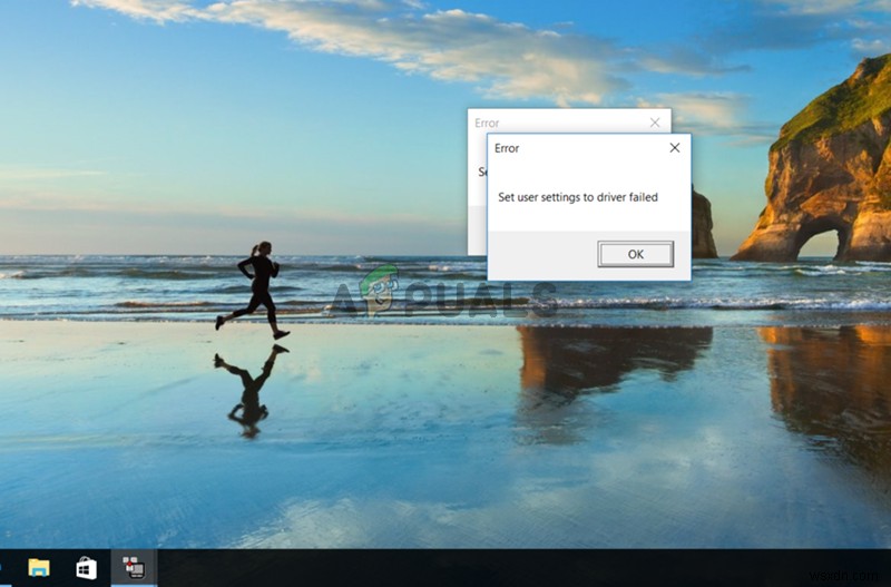 Cách Sửa Lỗi Set User Settings to Driver Failed Trên Windows