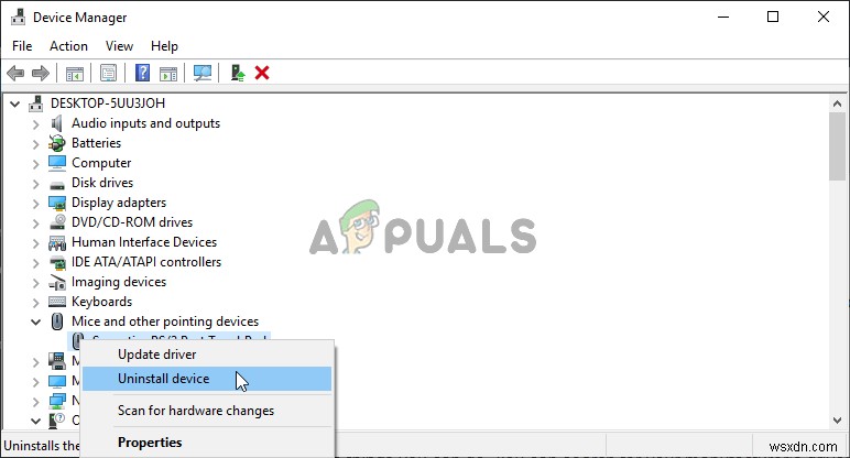 Cách Sửa Lỗi Set User Settings to Driver Failed Trên Windows