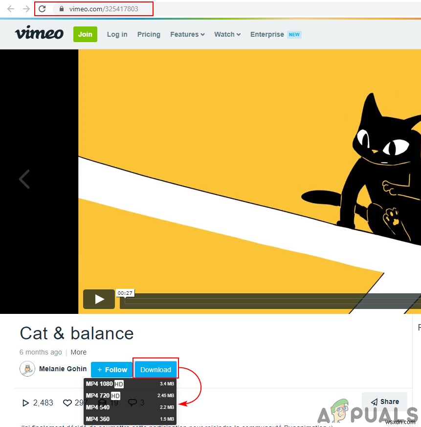 Cách Tải Video Từ Vimeo