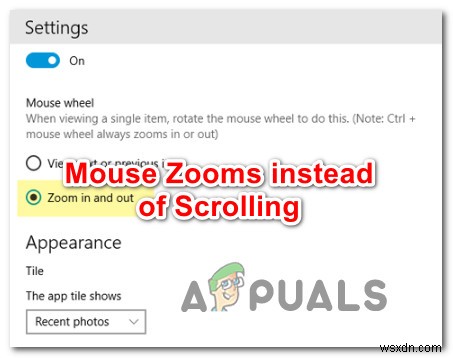 Cách sửa lỗi chuột zoom thay vì cuộn trên Windows 10