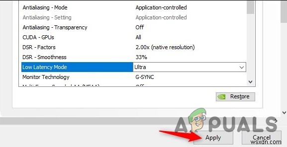 Cách bật chế độ Độ trễ cực thấp (Ultra-Low Latency Mode) cho card NVIDIA