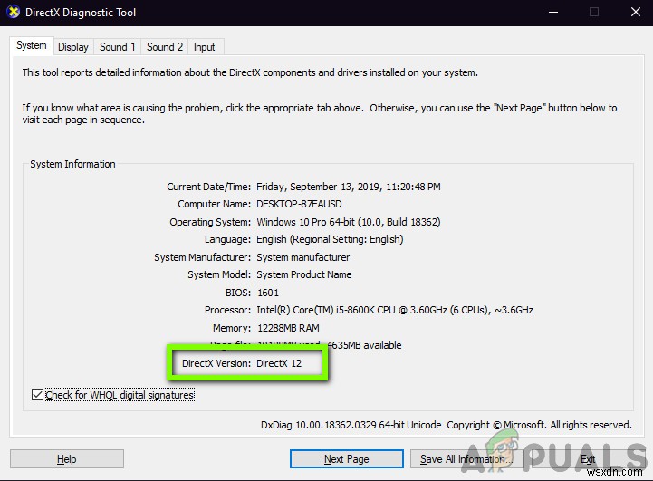 Cách khắc phục lỗi  DirectX encountered an Unrecoverable Error  trên Windows