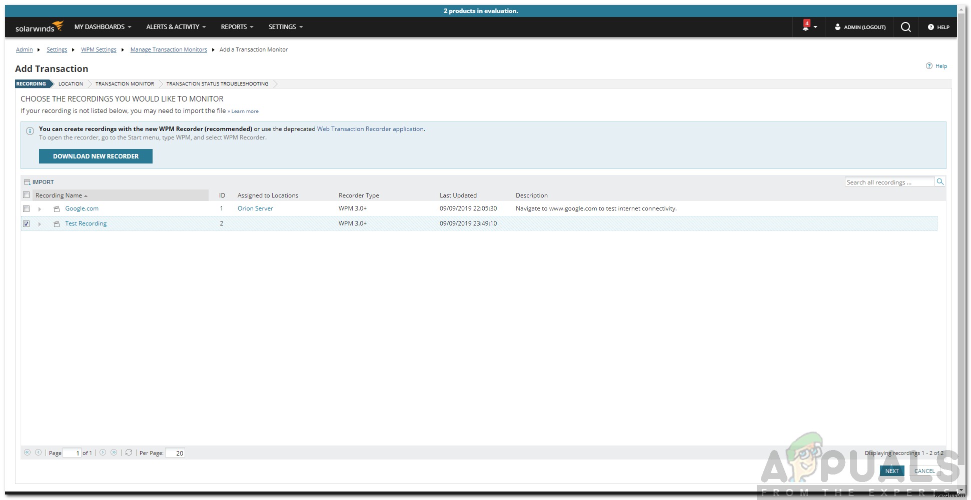 Cách giám sát Website bằng Website Performance Monitor