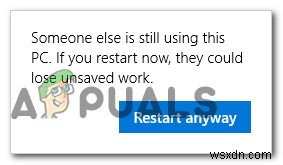 Cách khắc phục lỗi  Người khác đang sử dụng máy tính này  trên Windows