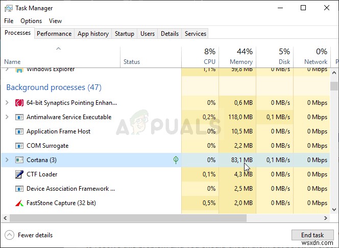 Cách khắc phục Cortana sử dụng quá nhiều bộ nhớ trên Windows 10