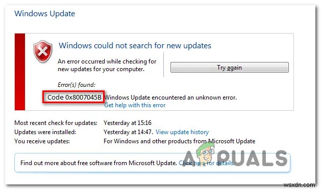 Cách khắc phục lỗi 0x8007045b trên Windows