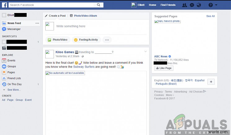 Cách khắc phục lỗi hình ảnh Facebook không tải được
