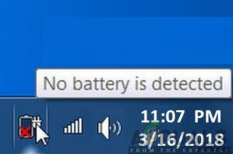 Cách khắc phục lỗi  No Battery Detected  (Không phát hiện pin) trên Windows 10