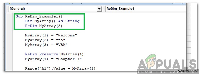 Cách khắc phục lỗi  Subscript Out of Range  trong Visual Basic for Applications