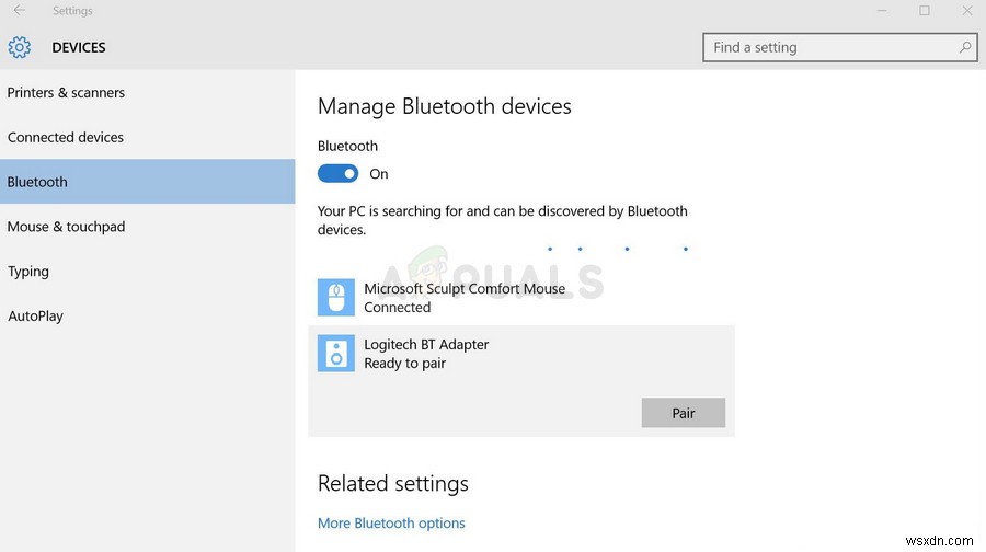 Cách khắc phục lỗi Bluetooth không phát hiện thiết bị trên Windows 10