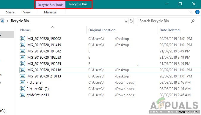Cách khôi phục file đã xóa khỏi Recycle Bin trên Windows