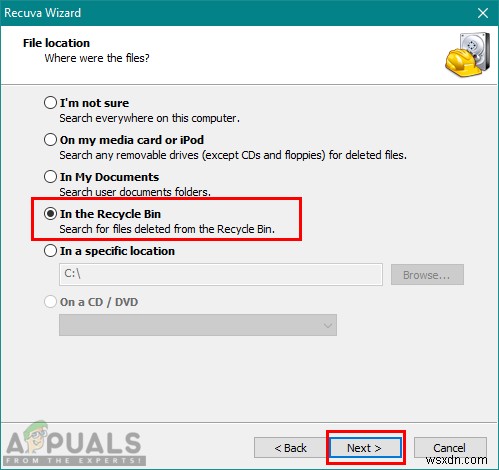 Cách khôi phục file đã xóa khỏi Recycle Bin trên Windows