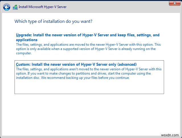 Cách cài đặt Hyper-V 2019 Server Core