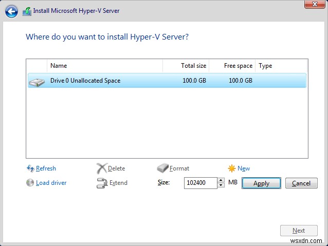 Cách cài đặt Hyper-V 2019 Server Core