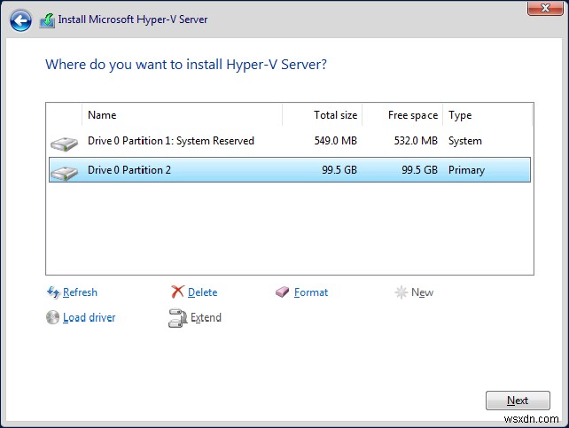 Cách cài đặt Hyper-V 2019 Server Core