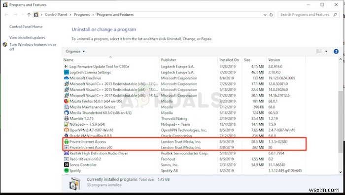 Cách khắc phục lỗi PIA (Private Internet Access) không kết nối trên Windows