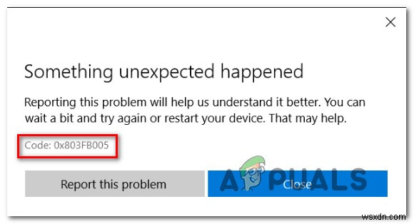Cách khắc phục lỗi 0x803FB005 trên Microsoft Store