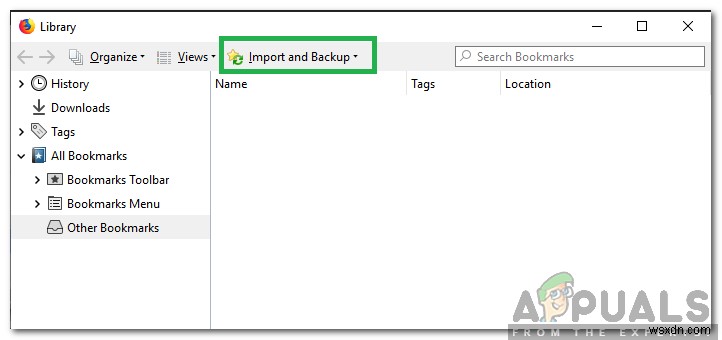 Cách nhập Bookmark từ Chrome sang Firefox