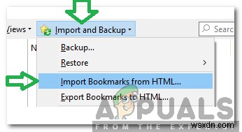 Cách nhập Bookmark từ Chrome sang Firefox