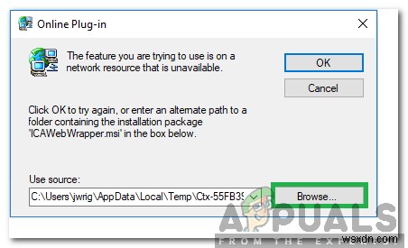 Cách khắc phục lỗi icawebwrapper.msi khi khởi chạy ứng dụng từ Web Portal