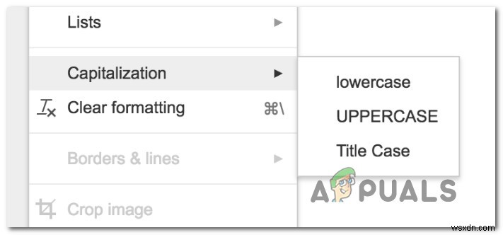 Cách thay đổi chữ hoa/chữ thường của văn bản trong Word, Google Docs và các trình soạn thảo khác