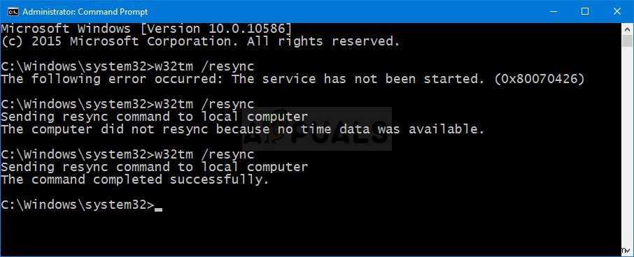 Cách khắc phục lỗi The Computer did not Resync because no Time Data was Available trên Windows